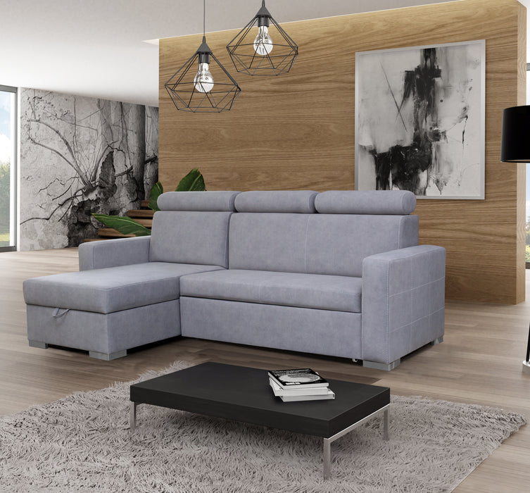 Holly | Modern Convertible Sectional| 95" Wide | Grey