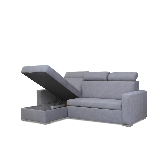 Holly | Modern Convertible Sectional| 95" Wide | Grey
