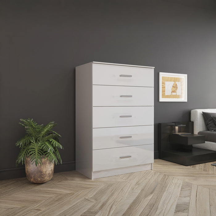 Jumbo Chest Dresser 36" Perfect Storage Solution in Gray, Black, Wenge, White Colors