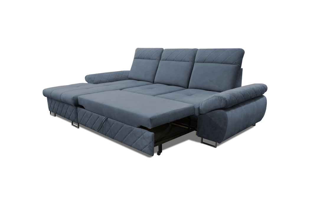 Selly Mini | 110" W | L-Shape | Backrest Adjustable | Sectional Sofa | for Your Living Room