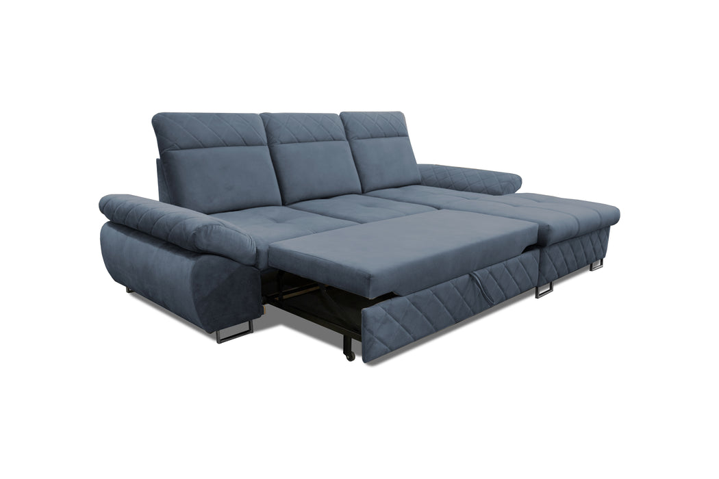 Selly Mini | 110" W | L-Shape | Backrest Adjustable | Sectional Sofa | for Your Living Room