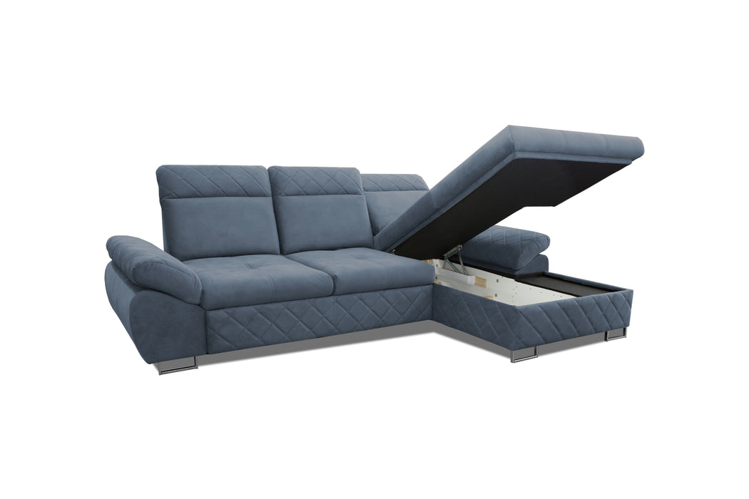 Selly Mini | 110" W | L-Shape | Backrest Adjustable | Sectional Sofa | for Your Living Room