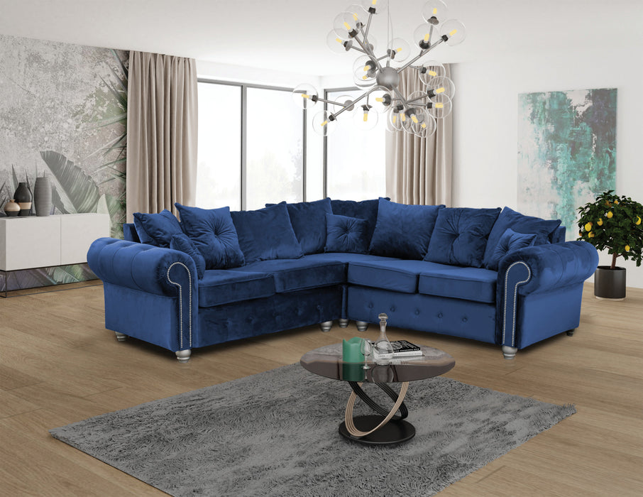 Ashley Classic Corner Sectional with Loose Back Cushions