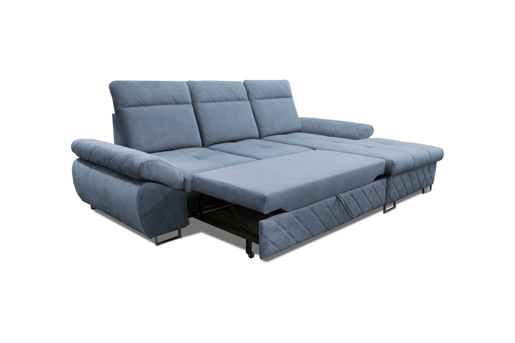 Selly 110" Wide Mini L-Shape Backrest Adjustable Sectional Sofa for Your Living Room
