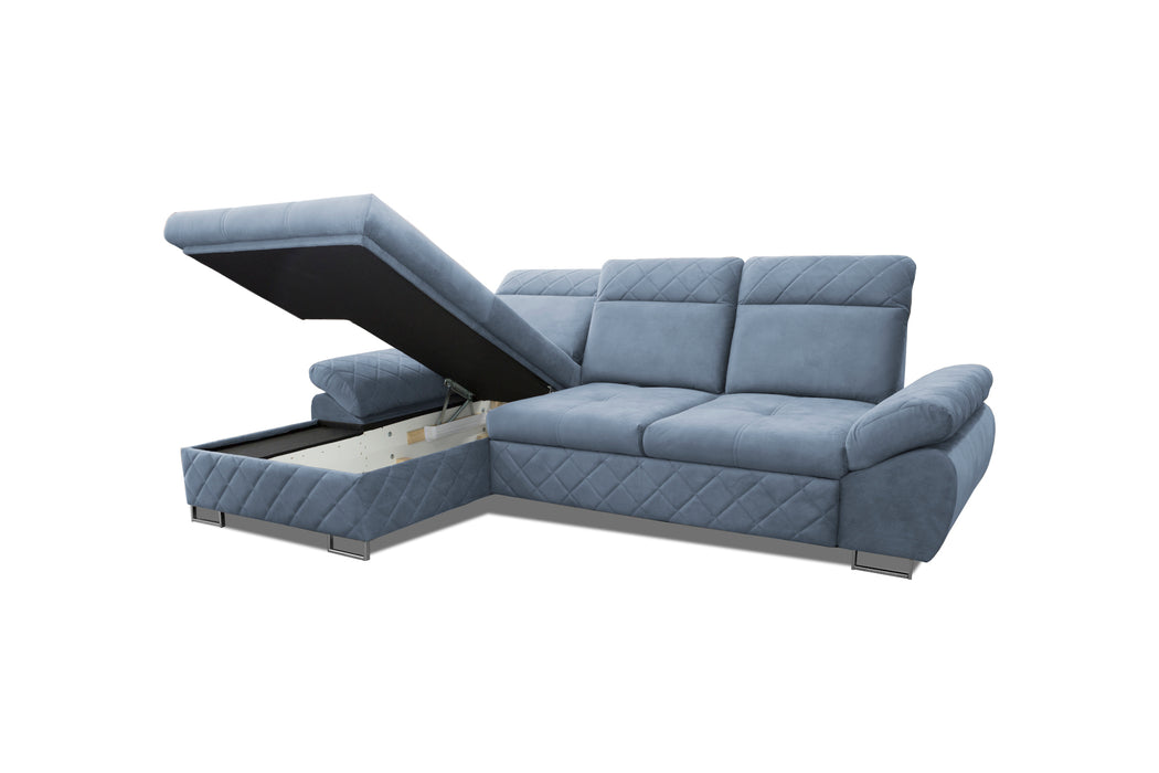 "The Selly" | 110" W | Mini L-Shape | Backrest Adjustable | Sectional Sofa | for Your Living Room