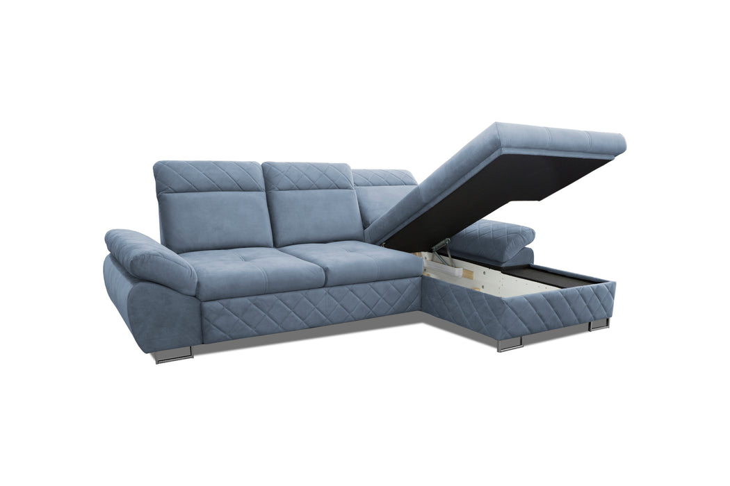 "The Selly" | 110" W | Mini L-Shape | Backrest Adjustable | Sectional Sofa | for Your Living Room